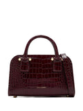 Strathberrysmall crocodile-embossed top-handle tote bag