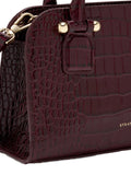 Strathberrysmall crocodile-embossed top-handle tote bag