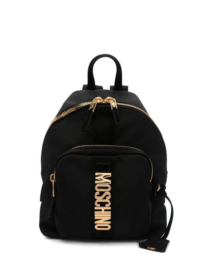 Moschinosmall logo-plaque backpack