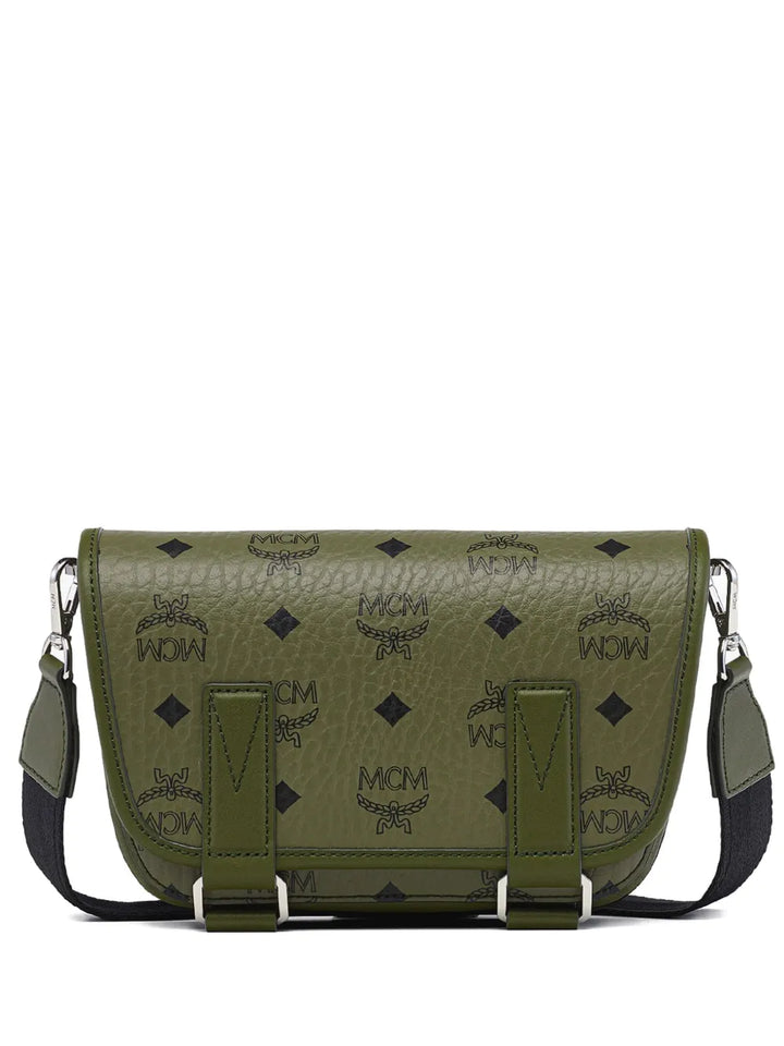 MCMmini Aren Visetos monogram messenger bag