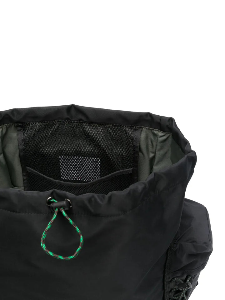 sacaidrawstring flap backpack