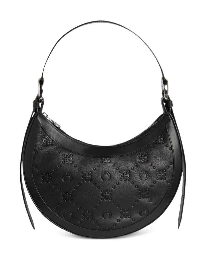 Marine Serreembossed-logo pattern handbag