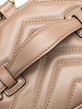 Pre-OwnedGucci Pre-Owned2016-2025 GG Marmont Round Matelasse Leather backpack