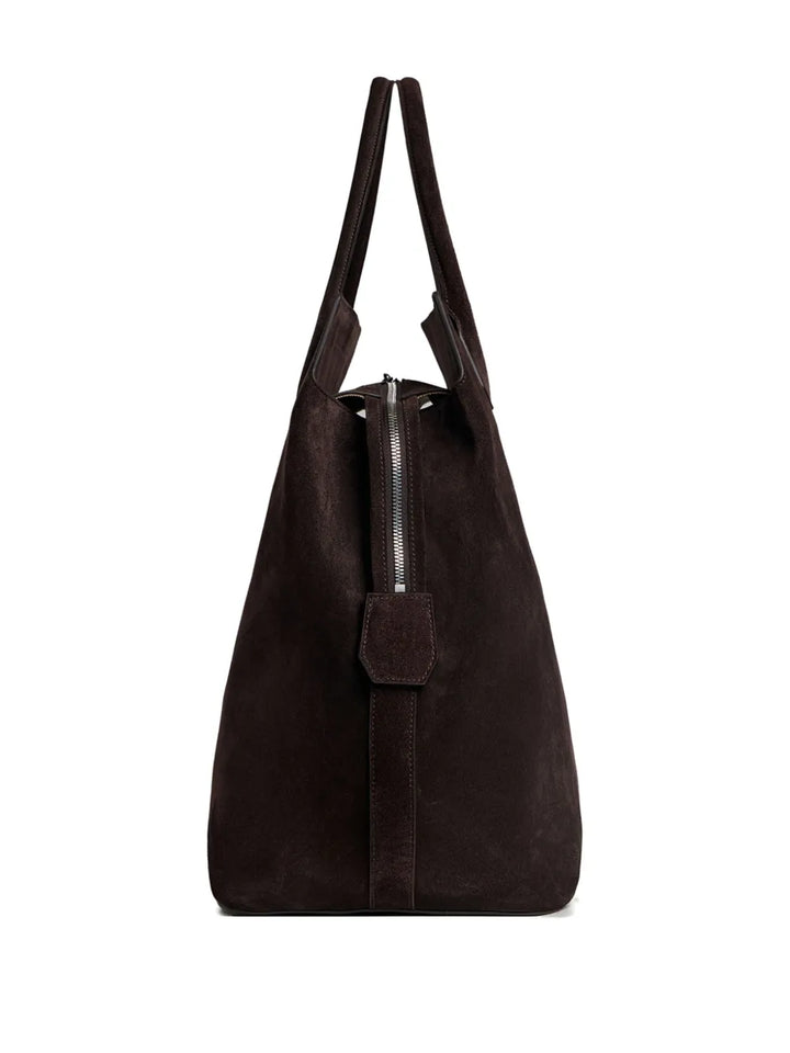 12 STOREEZzip-top suede tote bag