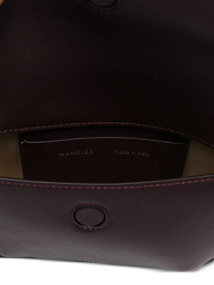 Wandlermini Kate crescent-frame calf leather bag