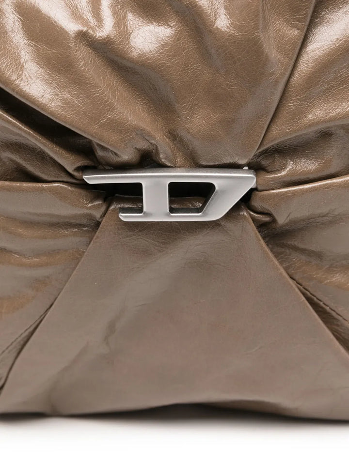 Dieseldrawstring leather bucket bag