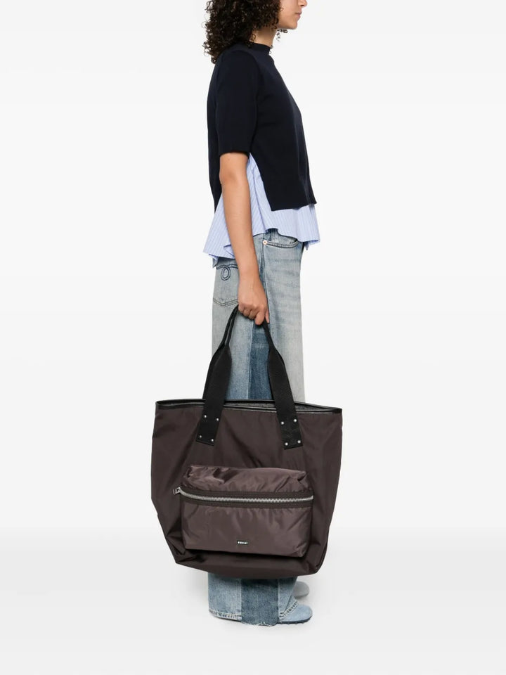 sacaidetachable-pouch tote bag