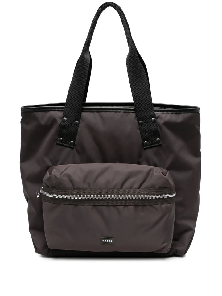 sacaidetachable-pouch tote bag