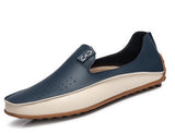 spring new men's leather shoes fashion set foot peas shoes driving shoes large size shoes
