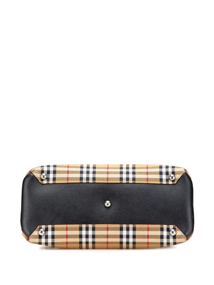 Pre-OwnedBurberry Pre-Owned2000-2017 Medium House Check Canvas Banner satchel