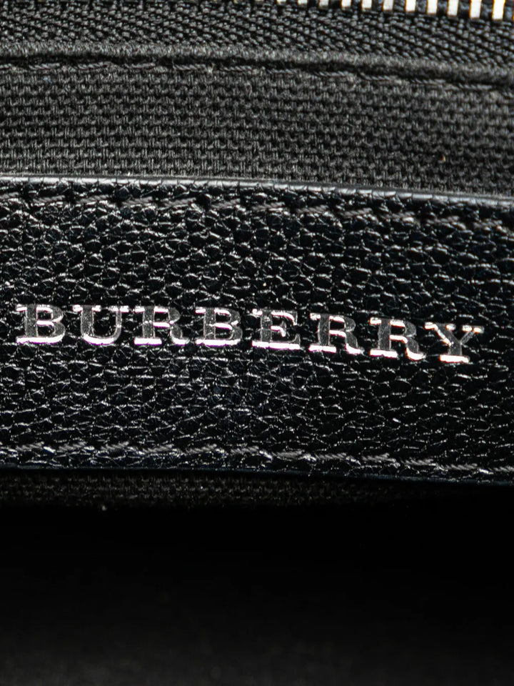 Pre-OwnedBurberry Pre-Owned2000-2017 Medium House Check Canvas Banner satchel