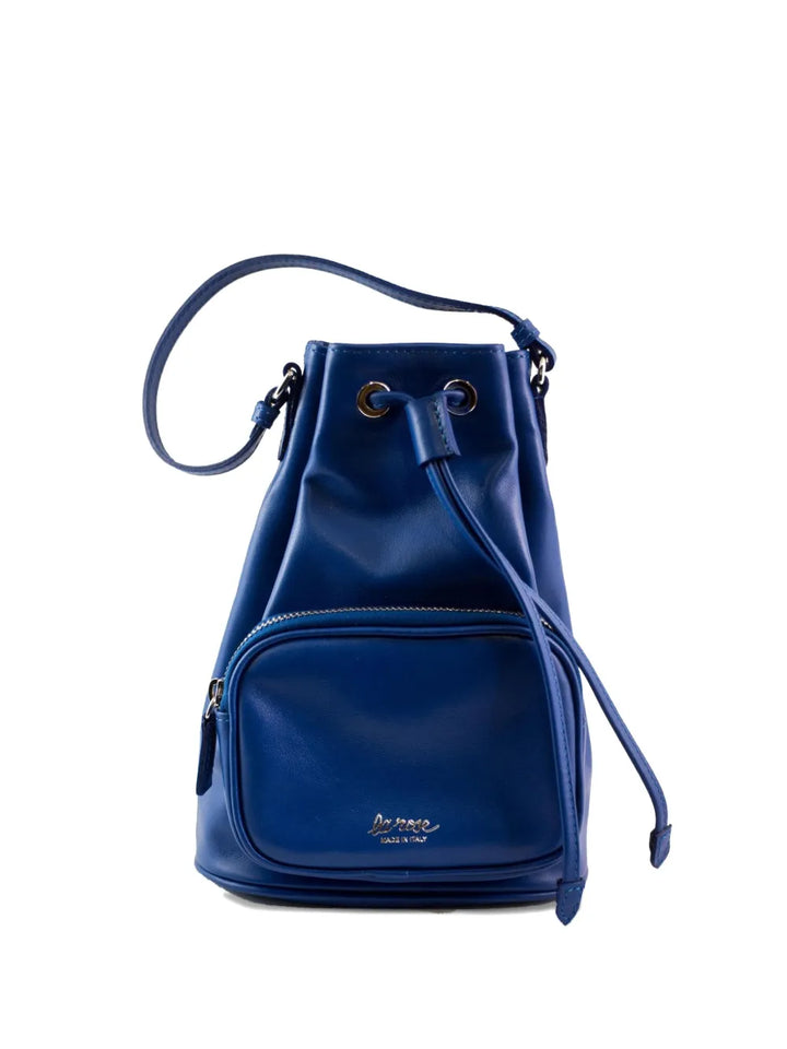 LA ROSEzip leather bucket bag