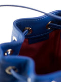 LA ROSEzip leather bucket bag