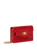 VersaceMedusa Head leather clutch bag