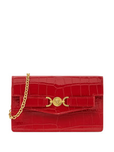 VersaceMedusa Head leather clutch bag