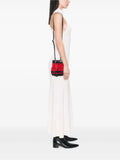 Pre-OwnedGucci Pre-Owned2016-2025 Mini Suede and Patent Web Ophidia bucket bag