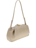 YuzefiOyster embossed-leather clutch bag