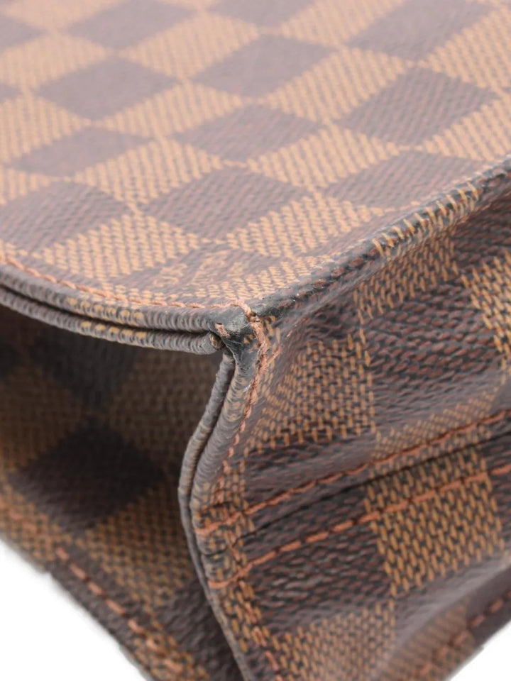 Pre-OwnedLouis Vuitton Pre-Owned2005 Sac Plat damier-ebe-canvas tote bag