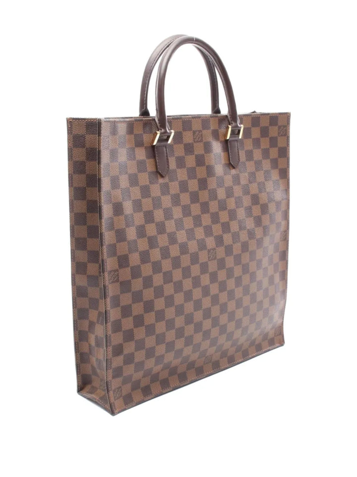 Pre-OwnedLouis Vuitton Pre-Owned2005 Sac Plat damier-ebe-canvas tote bag