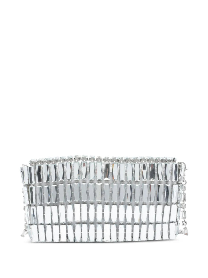 Self-Portraitcrystal-embellished bow shoulder bag