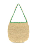 Marnilarge logo-embroidered raffia tote bag