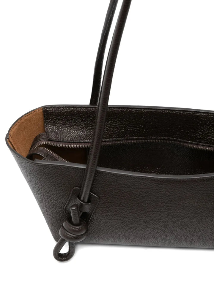 HereuFleca knotted leather shoulder bag