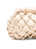 Rosanticabeaded satin clutch