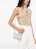 Rabanne1969 metallic-link leather cross body bag