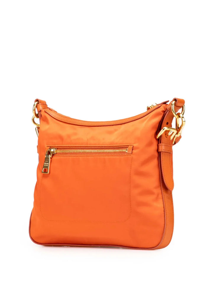 Pre-OwnedPrada Pre-Owned2013-2025 Saffiano Trimmed Tessuto Zip Top crossbody bag