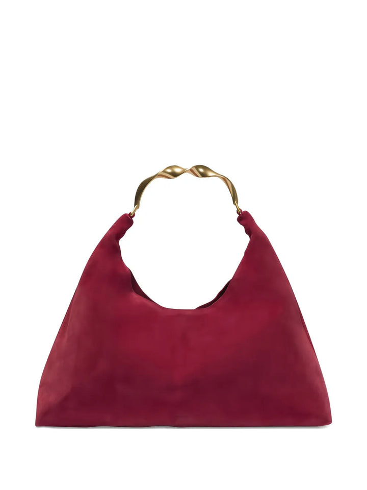 SimkhaiNixi twisted-handle suede shoulder bag