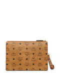 MCMmonogram wristlet clutch bag