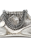 Stella McCartneychain-strap ruched clutch bag