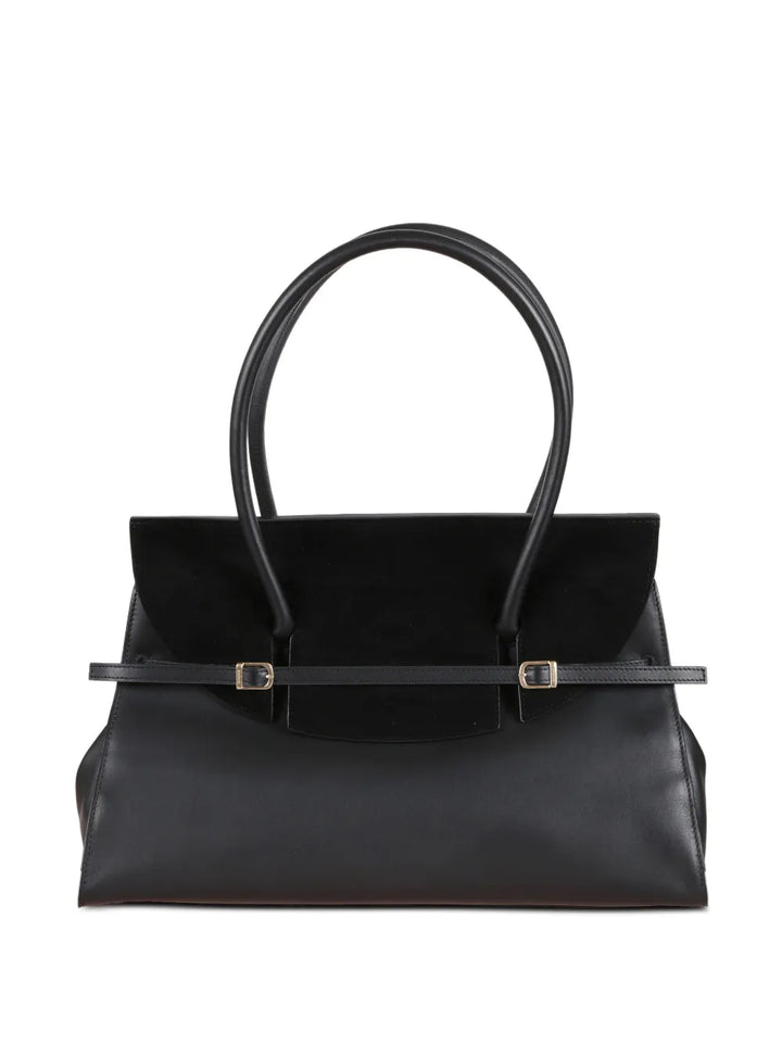 Simkhaisuede strap tote bag