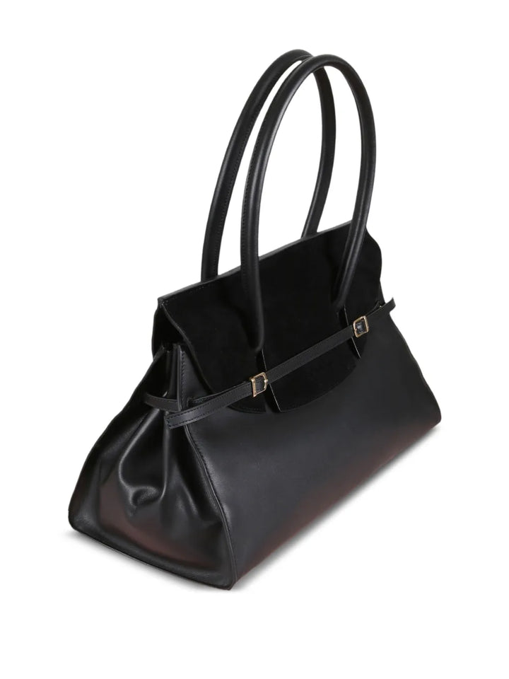 Simkhaisuede strap tote bag