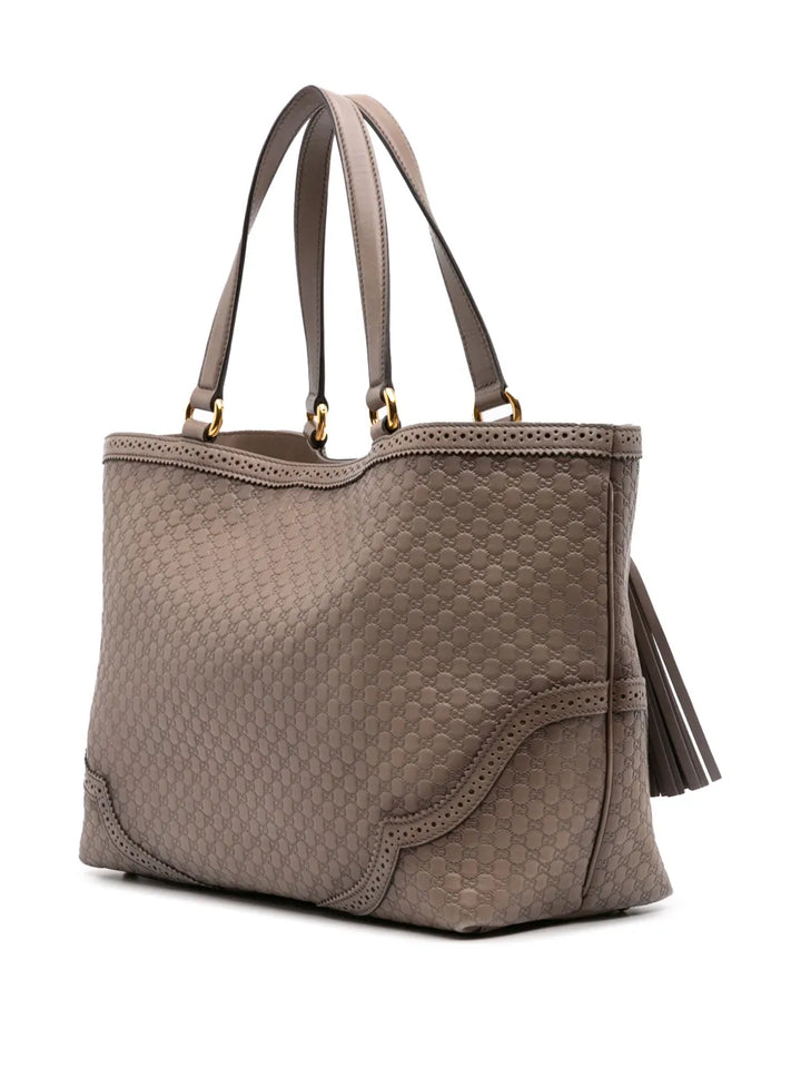 Pre-OwnedGucci Pre-Owned2016-2025 Large Microguccissima Brogue Duilio tote bag
