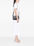 Pre-OwnedFendi Pre-Owned2000-2010 Zucca Trimmed Denim Buckle Flap Bag crossbody bag