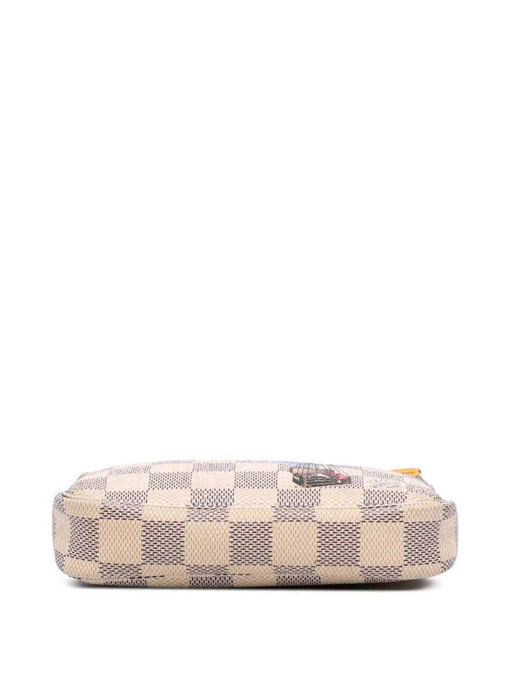 Pre-OwnedLouis Vuitton Pre-Owned2011 Damier Azur Illustre Mini Pochette Accessoires handbag