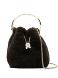 Jimmy ChooBon Bon pearl-embellished mini bag