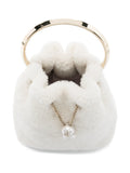 Jimmy ChooBon Bon pearl-embellished ring-handle mini bag