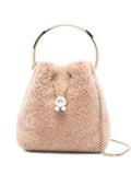 Jimmy ChooBon Bon pearl-embellished ring-handle bag