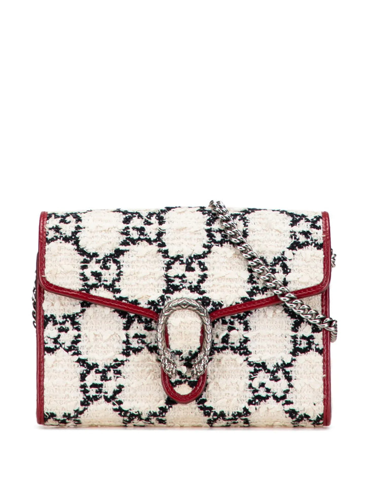 Pre-OwnedGucci Pre-Owned2000-2015 Mini GG Tweed Dionysus Wallet on Chain crossbody bag