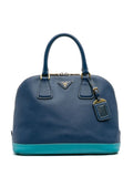Pre-OwnedPrada Pre-Owned2000-2025 Bicolor Saffiano Lux Promenade Dome handbag
