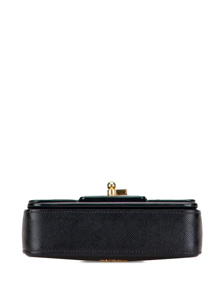 Pre-OwnedPrada Pre-Owned2000-2025 Bicolor Saffiano Cuir Flap crossbody bag