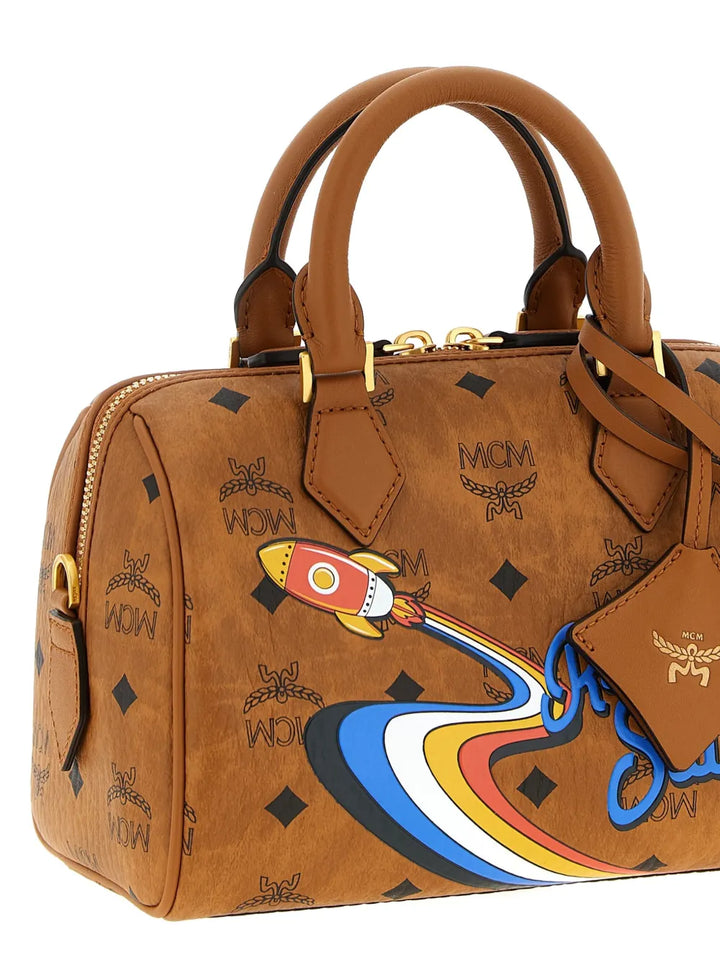 MCMElla Boston rocket-print monogram tote bag
