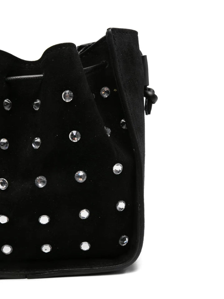 Forte ForteMy Pepita crystal-embellished bucket bag