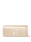 Malone SouliersViven crystal-embellished satin clutch
