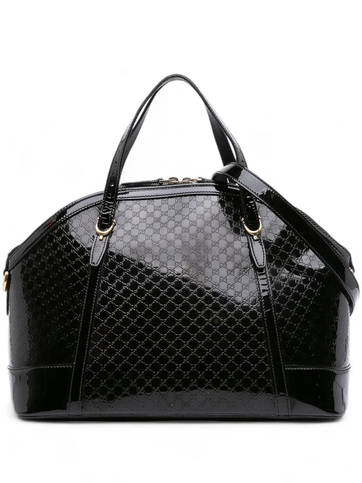 Pre-OwnedGucci Pre-Owned2016-2025 Large Microguccissima Patent Dome satchel