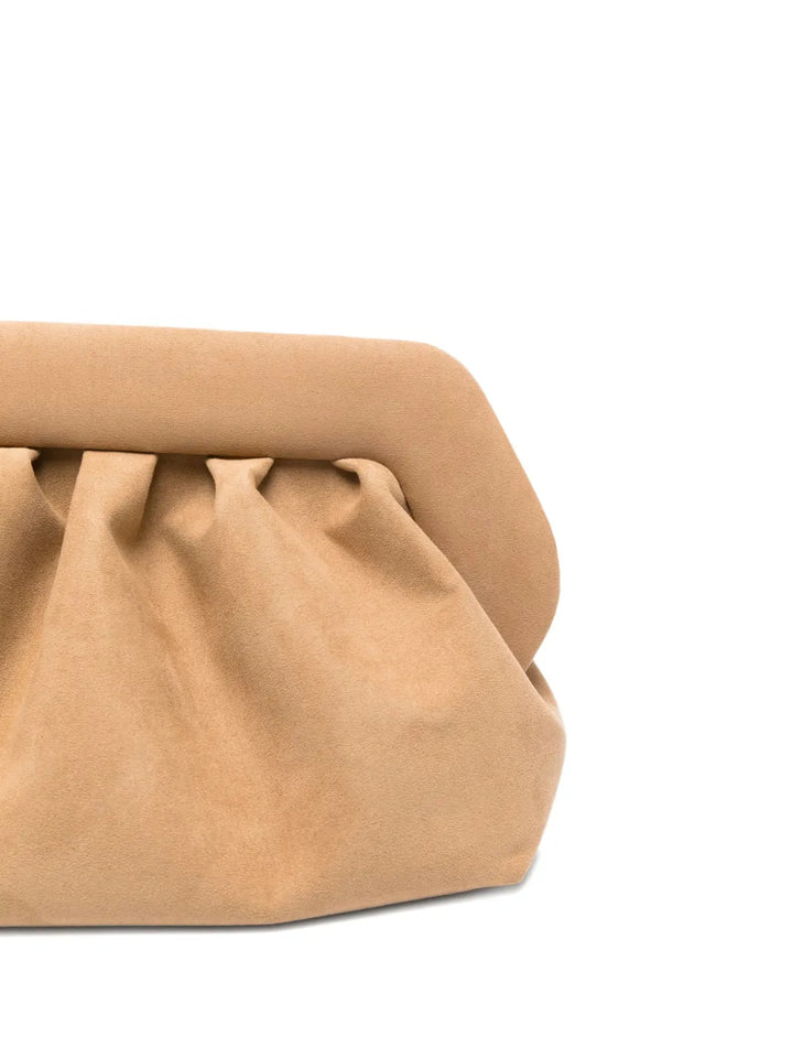 Themoiraux-suede clutch bag
