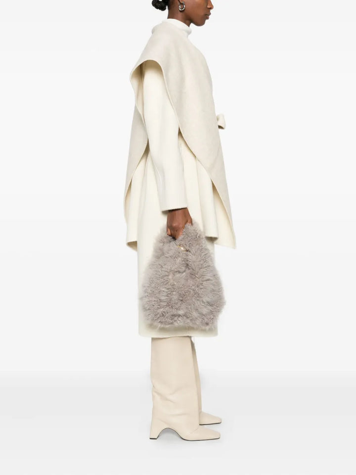 Simonetta Ravizzashearling shoulder bag