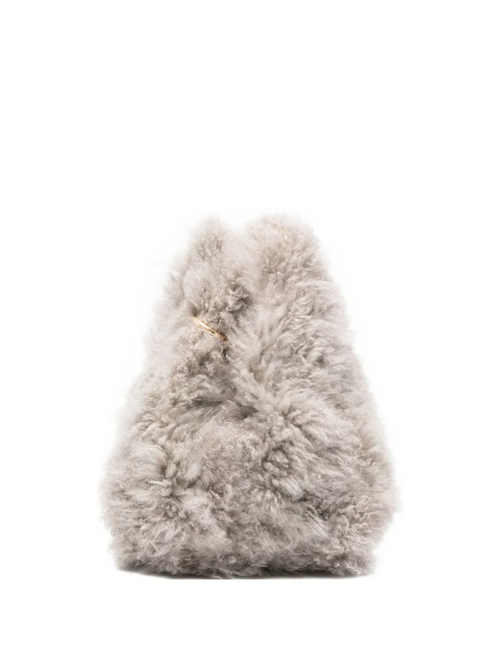 Simonetta Ravizzashearling shoulder bag